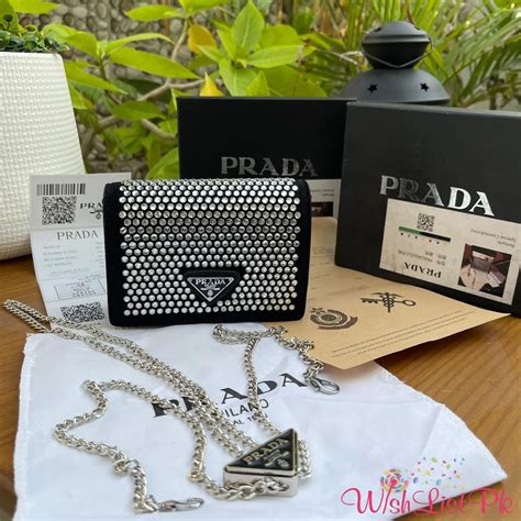 prada rhinestone mini bag